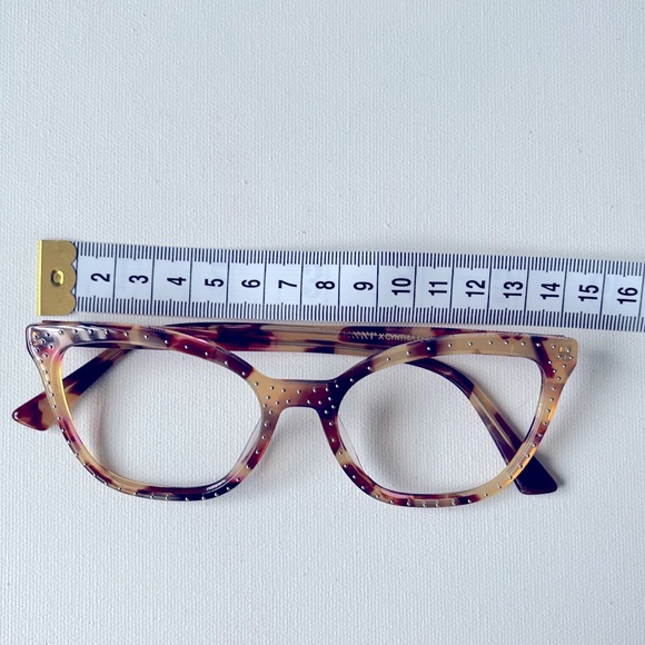 Prescription eyeglasses frame small tortoise cat-eye brown pink zenni - Picture 5 of 6